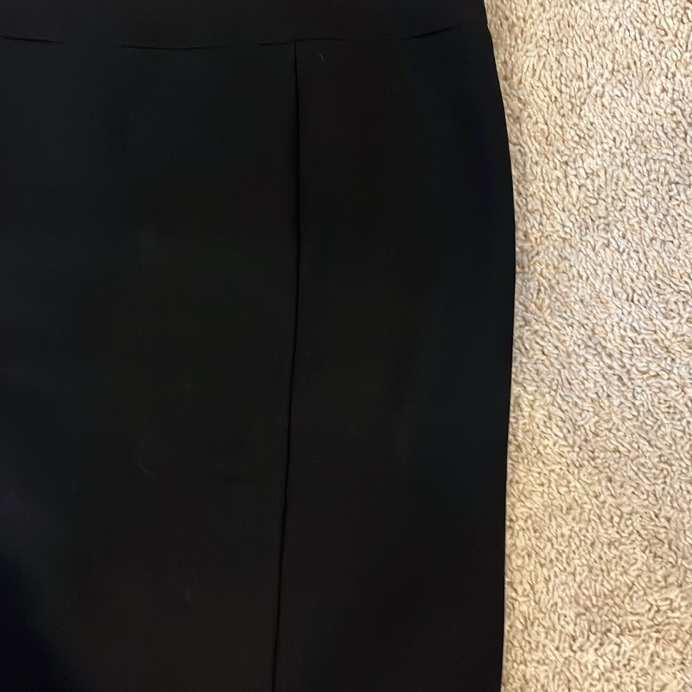 George black straight black knee length skirt. Poly rayon bland w/some spandex - Picture 4 of 11